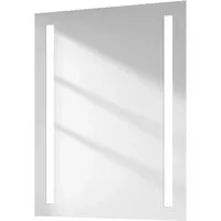 Emke LED Badspiegel 80 x 60 cm mit Kaltweißer Beleuchtung - Eleganter Badspiegel mit energiesparender LED-Beleuchtung. Ideal für tägliche Anwendungen im Badezimmer oder Ankleidezimmer, einfach zu bedienen über herkömmlichen Wandschalter.