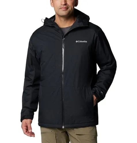 Columbia Point Park II Insulated Jacket black (010) 3X - Outdoor Freizeitjacke für Herren, wasserdicht und atmungsaktiv mit Omni-TECH Technologie und Omni-HEAT Wärmereflexion für optimalen Schutz und Komfort bei jedem Wetter.