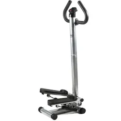 Body Coach Stepper mit Handgriffen - Fitness-Kleingeräte für effektives Waden- und Oberschenkeltraining, ausgestattet mit Haltegriffen für Komfort und Stabilität sowie einem Computer zur Anzeige von Zeit, Stepps/Minute, Kalorienverbrauch und mehr.