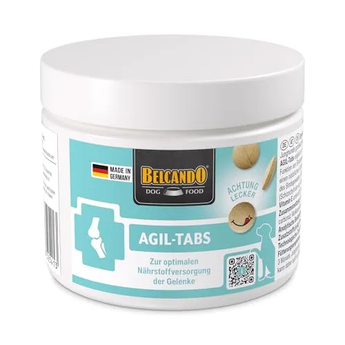 Belcando Vetline Agil Tabs für Hunde – Ergänzungsfuttermittel - Hochwertige Tabletten zur Unterstützung des Bewegungsapparats von Hunden. Ideal für aktive und sportliche Hunde, einfach zu dosieren und mit guter Akzeptanz.