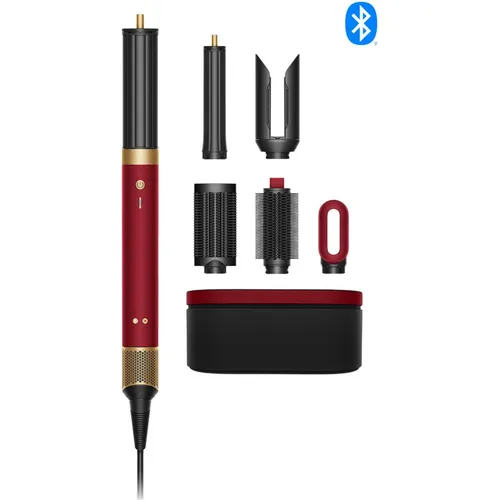 Dyson Airwrap Co-anda2x Straight + Wavy Red Velvet - Der Dyson Airwrap Co-anda2x Straight + Wavy in Red Velvet ermöglicht dir stilsicheres Haarstyling mit innovativer Technologie. Sechs vielseitige Aufsätze sorgen für glattes und welliges Haar, während die MyDyson App individuelle Einstellungen für optimale Ergebnisse bietet.