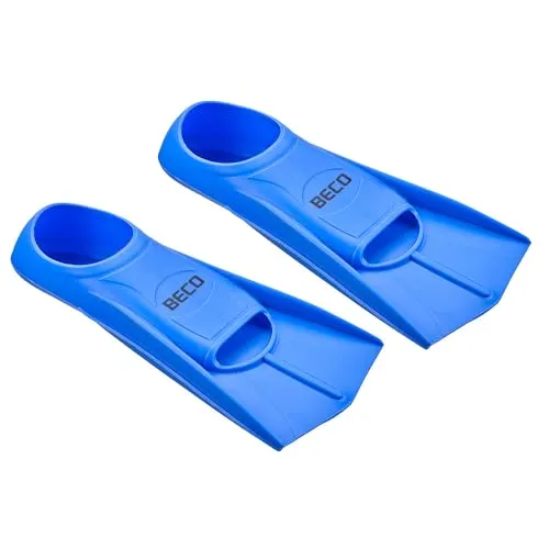 BECO Silikon Kurzflossen Schwimmflossen blau / grün Größen 27/29 - 45/47(30-32,Blau)