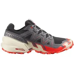 Salomon Speedcross 6 Herren Traillaufschuhe - Rot - Größe 9,5 - Leichte Traillaufschuhe mit hervorragendem Grip für anspruchsvolle Strecken. Ideal für Outdoor-Abenteuer, bietet der SPEEDCROSS 6 Komfort und Stabilität bei jedem Schritt.