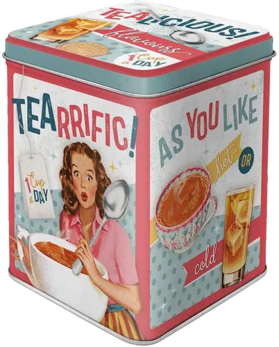 Nostalgic-Art - Teedose Vorratsdose Gewürzdose - Tealicious & Tearrific