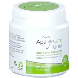 Apacare Gum Anti-karies Kaugummi - Arzneimittel zur Kariesprophylaxe, stärkt den Zahnschmelz und sorgt für frischen Atem.
