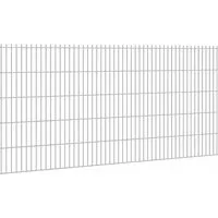 Floraworld Doppelstabmattenzaun Stärke 6/5/6 Verzinkt 103 cm x 251 cm
