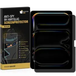 Anti-Spy 9H Panzerglas für iPad Pro 11 2024 - Zubehör für Tablet PCs mit 9H Härte und integriertem Blickschutz – schützt vor Kratzern und neugierigen Blicken, ideal für unterwegs!