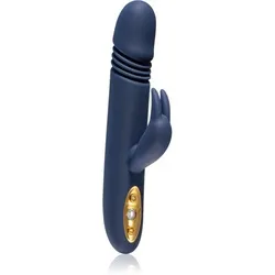 Dream Toys Goddess Collection Zephyros Vibrator mit Klitoris-Stimulator Blue 23 cm