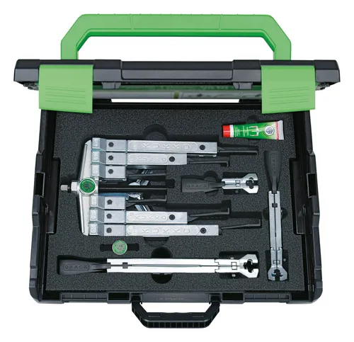 Kukko Kombi-Abzieher-Set 2-armig und 3-armig - K-2030-10-S - Abzieher-Set für vielseitige Anwendungen, ideal zum einfachen Entfernen von Lagern und Zahnrädern ohne Beschädigung.