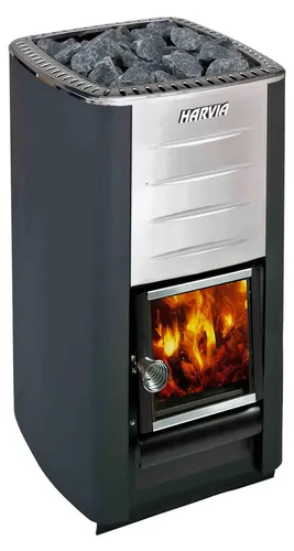 HARVIA M3 Saunaofen - Holzbeheizter Saunaofen - Saunaöfen, ideal für traditionelle Saunen, mit umweltfreundlicher Holzbeheizung und 1.BimschV Zertifizierung für nachhaltigen Genuss.
