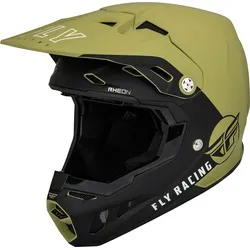 Fly Racing Formula CC Centrum, Motocrosshelm - Oliv/Schwarz - XL