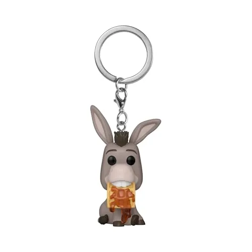 Funko Pop! Keychain: Shrek DW 30th - Donkey - Shrek Franchise - Neuartiger Schlüsselanhänger - Vinyl-Minifigur Zum Sammeln - Strumpffüller - Geschenkidee - Offizielle Handelswaren - Movies Fans