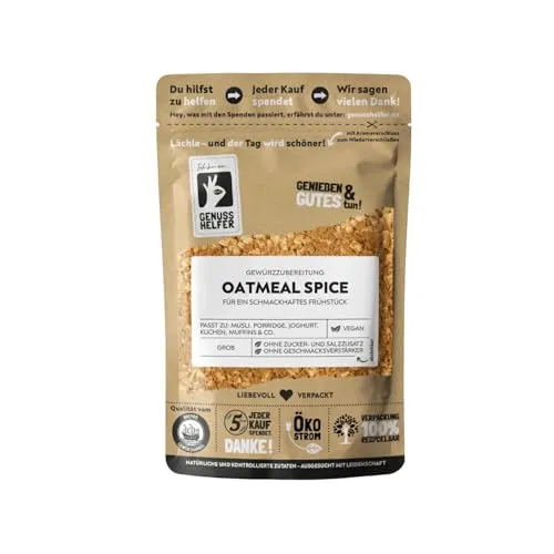 Bremer Gewürzhandel Oatmeal Spice, Gewürz-Topping für Haferbrei & Porridge, vegan, 100g