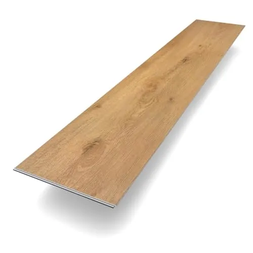 Vinylboden Klick Vinyl Premium "Eiche Memmert" | Braun Holzoptik | integrierte Trittschalldämmung | 1210 x 228 x 5 mm | Paket mit 2,2 m² | Fußbodenheizung geeignet | 100% wasserfest | Bodenglück