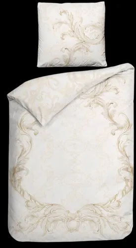 Heckett & Lane Satin Bettwäsche 135x200 Lauren Off-White - Exklusive 2-teilige Mako-Satin Bettwäsche von Heckett & Lane, pflegeleicht und hautfreundlich, ideal für erholsamen Schlaf.