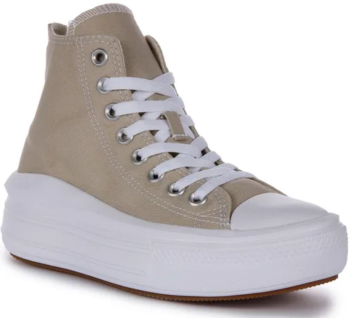 CONVERSE A04365C Chuck Schneider Alle Star Move Hi Plateau Stein Damen UK 4 - 9