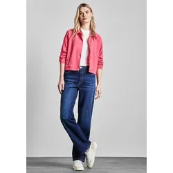 STREET ONE Silk-Look Jacke - Funktionsjacke im eleganten Silk-Look mit Hemdkragen und seitlichen Taschen, ideal für stilvolle Outfits und vielseitige Anlässe.