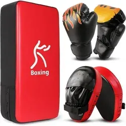 Handpratzen Set PU Schlagpolster 6OZ für Boxtraining - Hochwertige Handpratzen für Kickboxen und Boxtraining, ideal für Kinder. Robuste Verarbeitung und ergonomisches Design für optimalen Komfort.
