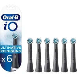 Oral-B iO Ultimative Reinigung (6 x) - Ersatzzahnbürsten für eine gründliche und sanfte Mundpflege, optimal für strahlendes Lächeln