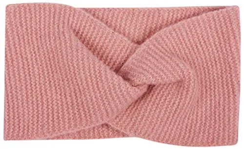 styleBREAKER Damen Feinstrick Stirnband mit Twist Knoten, warmes Winter Haarband, Headband 04026047, Farbe:Altrose