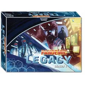 Z-Man Pandemic Legacy - Staffel 1, Blaue Box SW (Neu) - Kooperatives Gesellschaftsspiel, strategisches Gameplay für 2-4 Spieler ab 13 Jahren, das die Spannung über mehrere Spielsessions hinweg steigert.