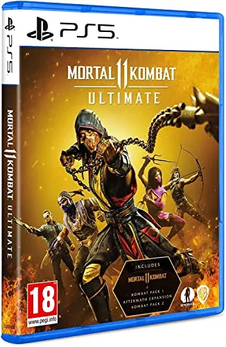 Mortal Kombat 11 Ultimate (PS5) - PS5-Spiel mit dynamischer 4K-Auflösung und verbesserter Grafik, erlebe die epischen Kämpfe und Story-Kampagnen mit 37 Charakteren, einschließlich Neuheiten wie Rambo!