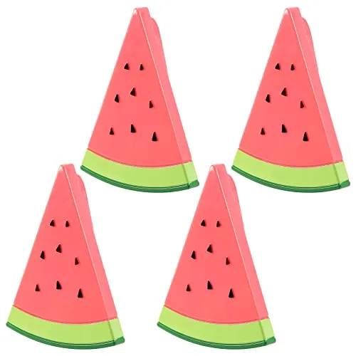 Losueeun 4 StüCk Strandtuch Clips für Sonnenliegen, Wassermelonen Clips GroßEr Winddichter Kunststoff Kleider Haken zum AufhäNgen Von Quilt Klemmen