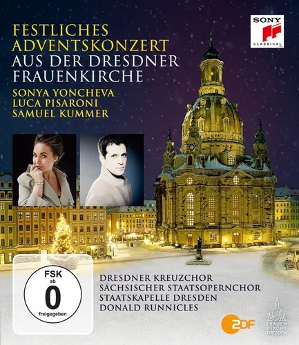 ADVENTSKONZERT 2015 DRESDNER FRAUENKIRCHE-STAATSKAPELLE DRESDEN BLU-RAY NEU
