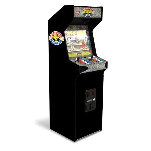 ARCADE1UP STREET FIGHTER II Deluxe Arcade-Automat - Games, Hardware & Zubehör für PC – Authentischer Arcade-Automat mit 14 klassischen Spielen und elegantem Design, ideal für Sammler und Nostalgiker der 90er Jahre.