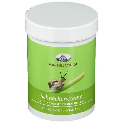 Schneckencreme Pullach Hof 150 ml - Anti-Aging-Creme mit regenerierendem Schneckenschleim, fördert die Hauterneuerung und schützt die natürliche Hautfunktion, ideal für empfindliche Haut.