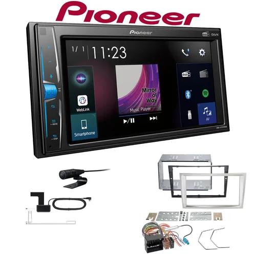Pioneer Multimedia Autoradio DAB+ für Opel Astra H - 2-DIN Autoradio mit Bluetooth und DAB+, inkl. spezifischem Einbauset. Genießen Sie Ihre Lieblingsmusik über Spotify und FLAC mit Touchscreen und Dual Camera Eingang.