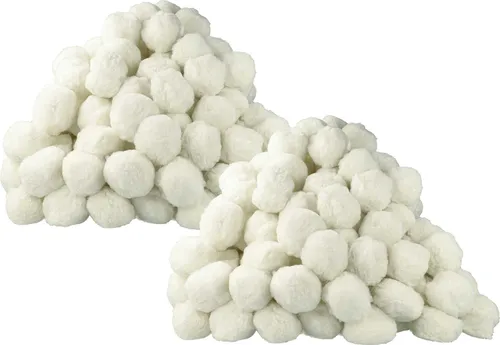 vhbw 2x 1000 g Filterbälle-Verpackung Ersatz für Bestway 58475 für Pool-Filteranlagen, Sandfilteranlagen - 50 mm