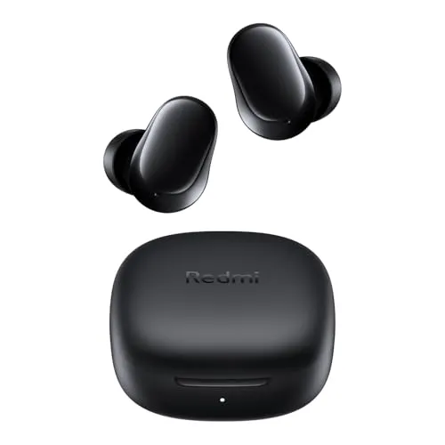 Xiaomi Redmi Buds 6 Play Black - 36 Stunden Akkulaufzeit, Schnellladefunktion - In-Ear Kopfhörer mit 36 Stunden Akkulaufzeit und IPX4 Wasserschutz. Ultraleicht mit nur 3,6 g für höchsten Tragekomfort und dynamischen 10mm Treiber für ein beeindruckendes Klangerlebnis.