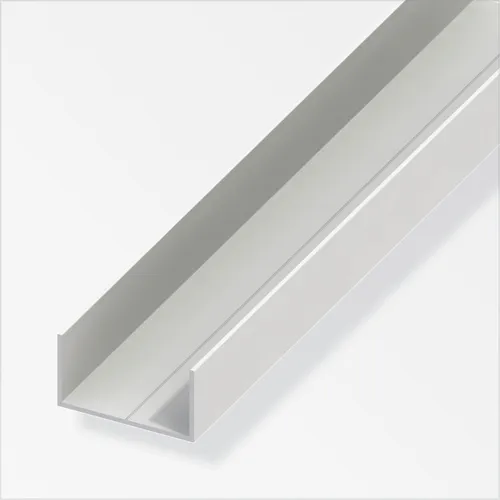 alfer Rechteck-U 1 m, 15.5 x 27.5 x 1.5 mm PVC (Kunststoff) glatt weiss