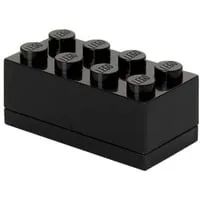 LEGO Mini Box 8 - Lunch-Box in Schwarz, kreative Aufbewahrung für Kinder und ideal für Snacks unterwegs