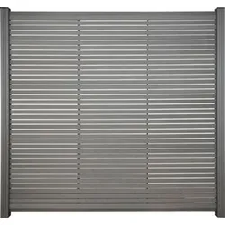 HÖRVIG BPC-Zaun Haupt-Element anthrazit 180 x 180 cm - Stilvoller Sichtschutz für Ihren Garten: Der HÖRVIG BPC-Zaun in schiefergrau mit anthrazitfarbenem Rahmen überzeugt durch einfache Montage und pflegeleichte Materialien. Ideal für eine moderne und funktionale Gartengestaltung.