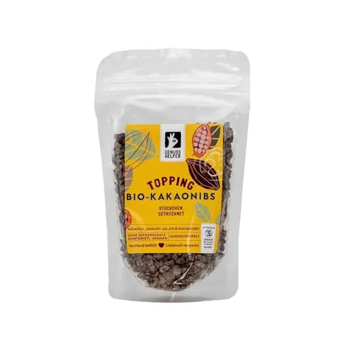 Bremer Gewürzhandel Kakaonibs BIO, Topping für Müsli, Smoothie-Bowls & Desserts, zuckerfrei, getrocknet, 100g