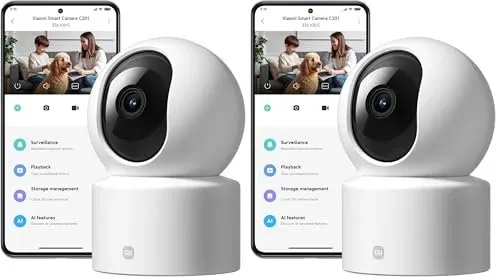 XIAOMI Smart Kamera C201 – 1080p HD Überwachungskamera - Kristallklare 1080p Full HD Überwachungskamera mit physischer Objektivabdeckung für mehr Sicherheit. Inklusive intelligenter Bewegungsverfolgung und stabiler Wi-Fi 6 Verbindung für flüssige Bildübertragung.