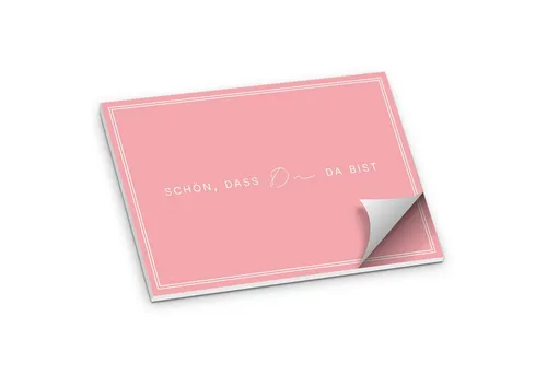 itenga Platzset ITENGA Tischset A3 Schön dass du da bist V3 rosa