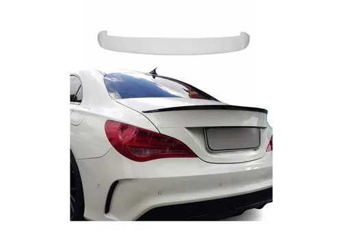 OMAC Heckstoßstange Heckspoiler für Mercedes CLA 2012-2025 - Schwarz - Hochwertige Heckstoßstange für Mercedes CLA 2012-2025. Aus robustem ABS-Kunststoff, verleiht Ihrem Fahrzeug einen sportlichen Look und ist ideal für den professionellen Einsatz.