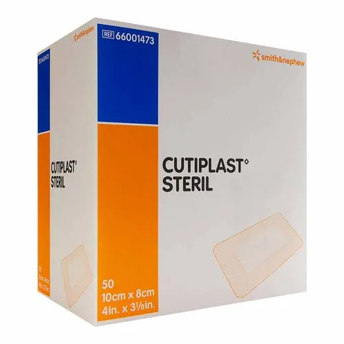 Cutiplast steril Wundverband 8x10 cm - 50 St - Pflaster für sterile Wundversorgung, besonders hautfreundlich und ideal für empfindliche Haut.