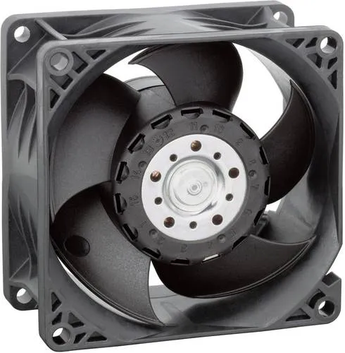 EBM Papst 8214 JH4 Axiallüfter 24 V/DC - Gehäuselüfter mit hoher Luftfördermenge von 222 m³/h, ideal für effiziente Kühlung in Elektronikgehäusen, kompakte Maße 80 x 80 x 38 mm.