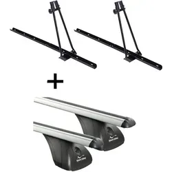 Fahrradträger Set ORION + Dachträger VDP für Toyota Rav4 IV (2013+) - Praktisches Set mit 2x Fahrradträger ORION und Dachträger VDP, ideal für den Transport von bis zu zwei Fahrrädern auf dem Dach Ihres Toyota Rav4 IV ab 2013. Einfache Montage, robustes Material und vielseitige Einsatzmöglichkeiten.
