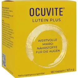 Ocuvite Lutein Plus 180 ST - Nahrungsergänzungsmittel mit Lutein, Zink und Omega-3 für gesunde Augen und starke Abwehrkräfte