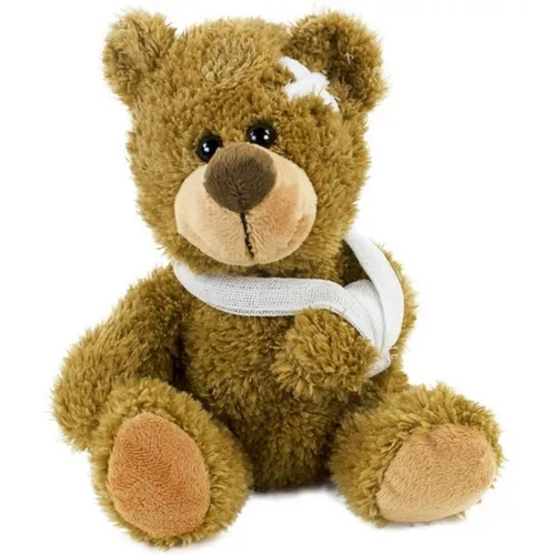 Euro Souvenirs Kuscheltier Teddybär mit Verband 21 cm Kuscheltier Gute Besserung Glücksbringer