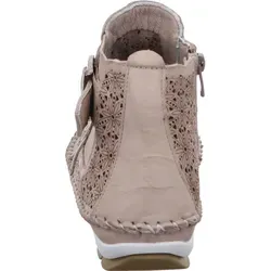 Gemini Damen Stiefelette Leder Cutouts floral Muster 382019-19, Größe: 41 EU, Farbe: Mehrfarbig - Wanderschuhe mit außergewöhnlichem Design, feinen Cutouts und floralem Muster, ideal für langen Tragekomfort und müheloses An- und Ausziehen dank Reißverschluss.