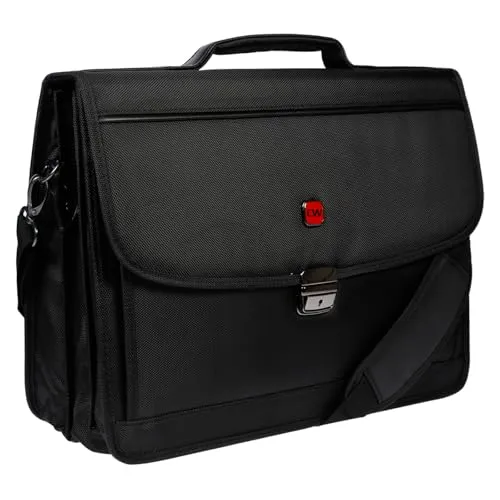 Christian Wippermann Aktentasche für Herren und Damen - Laptoptasche mit gepolstertem Fach für 15,6 Zoll - Elegante Aktentasche von Christian Wippermann mit durchdachten Fächern für Laptop und Dokumente. Ideal für Beruf und Reisen, vereint sie Stil und Funktionalität für den modernen Alltag.