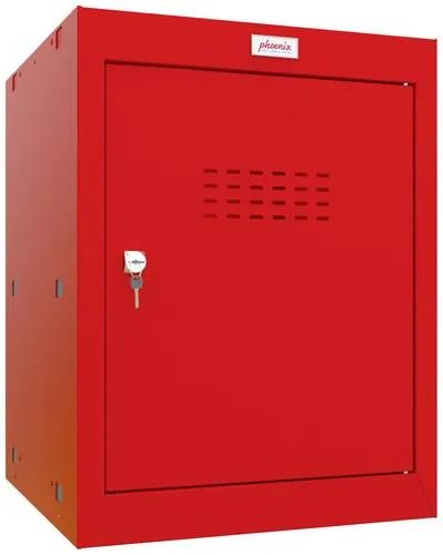 Phoenix CL0544RRK CL-Serie Würfelspind mit Schlüsselschloss - Robuster Würfelspind für sichere Aufbewahrung, ideal für Büros, Schulen und Fitnessstudios. Modular erweiterbar und in 4 Farben erhältlich.
