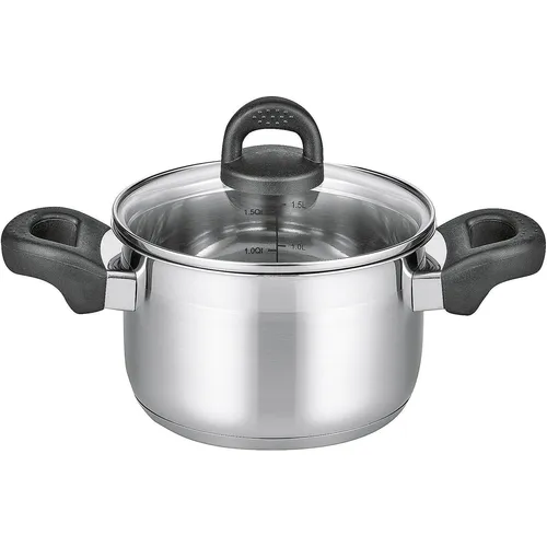 ELO Fleischtopf 'Turmalin' 16 cm - Koch- & Suppentöpfe aus hochwertigem Edelstahl, leicht und ideal für schmackhafte Fleischgerichte, perfekter Begleiter in jeder Küche.