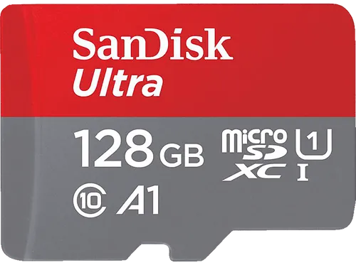 SanDisk Ultra MicroSDXC Speicherkarte 128 GB - Hochgeschwindigkeits-MicroSDXC mit 128 GB, ideal für Fotos und Videos. Mit bis zu 140 MB/s Übertragungsgeschwindigkeit, zuverlässig und vielseitig einsetzbar.